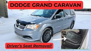 Dodge Grand Caravan - FRONT DRIVER SEAT REMOVAL / REPLACEMENT (2011 - 2020)