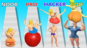 NOOB vs PRO vs HACKER vs GOD in Squeezy Girl - Perfect LEVEL in Squeezy Girl - Gameplay Android, Ios
