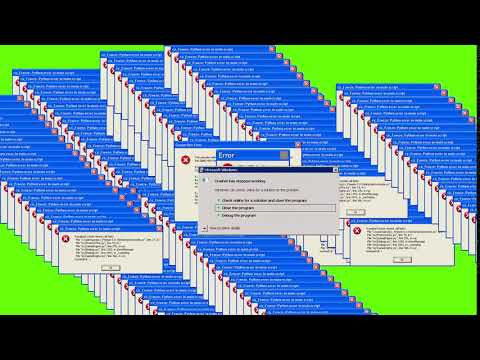 Windows Error (green screen)