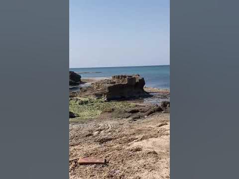 Остатки древнего порта Дор или Тель Дор (библейский холм Дор) - YouTube