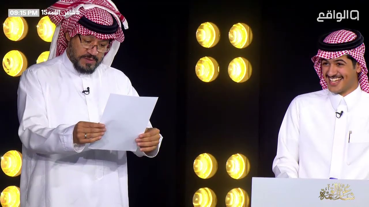 حماس سعود علوش وعبدالله الحربي في منافسة أفضل رسمة للبيت الشعري 