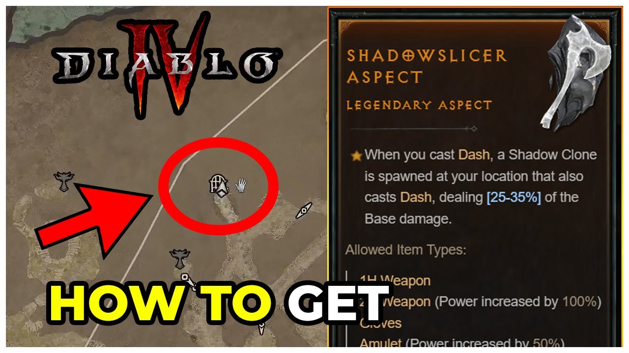 DIABLO 4 - HOW TO GET SHADOWSLICER ASPECT | ROGUE ASPECT | TWISTED ...