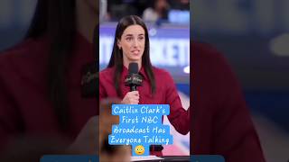 Caitlin Clark’s First NBC Broadcast Has Everyone Talking 😳 #BasketballTalk #WNBA #CaitlinClark