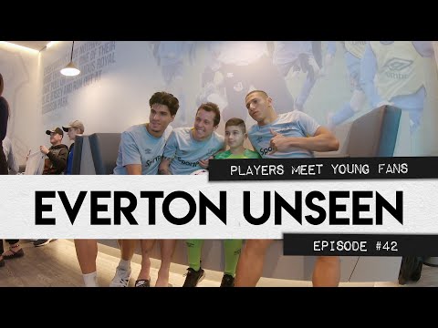 EVERTON UNSEEN #42: PLAYERS MEET YOUNG FANS + TRAINING