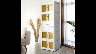 EE HOME Foldable Storage Cabinet - Free Combination & Stackable | Plastic Organizer Drawer SCH05-NEW