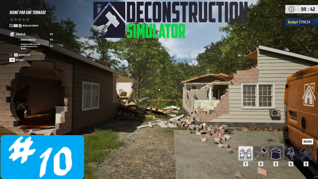 Déconstruction Simulator [4K60] [FR] #10 Contrat de Tier 3 Une Tornade Dévastatrice