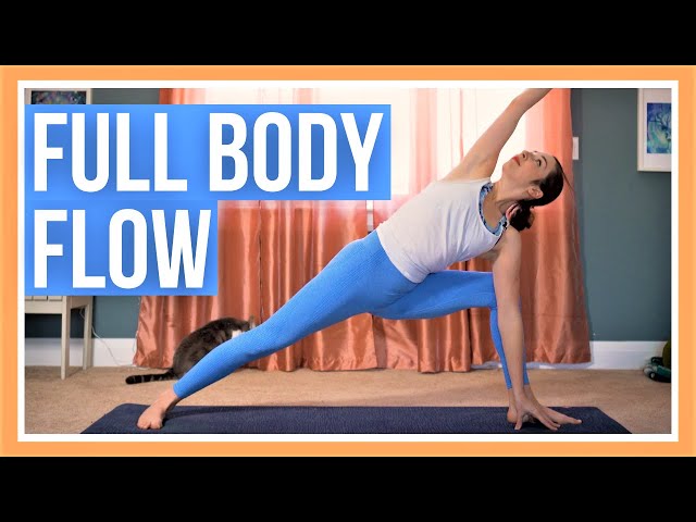 30 min Full Body Yoga - Intermediate Vinyasa Yoga class=