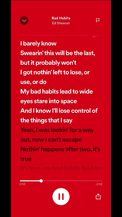 Download lagu Bad Habits - Spotify