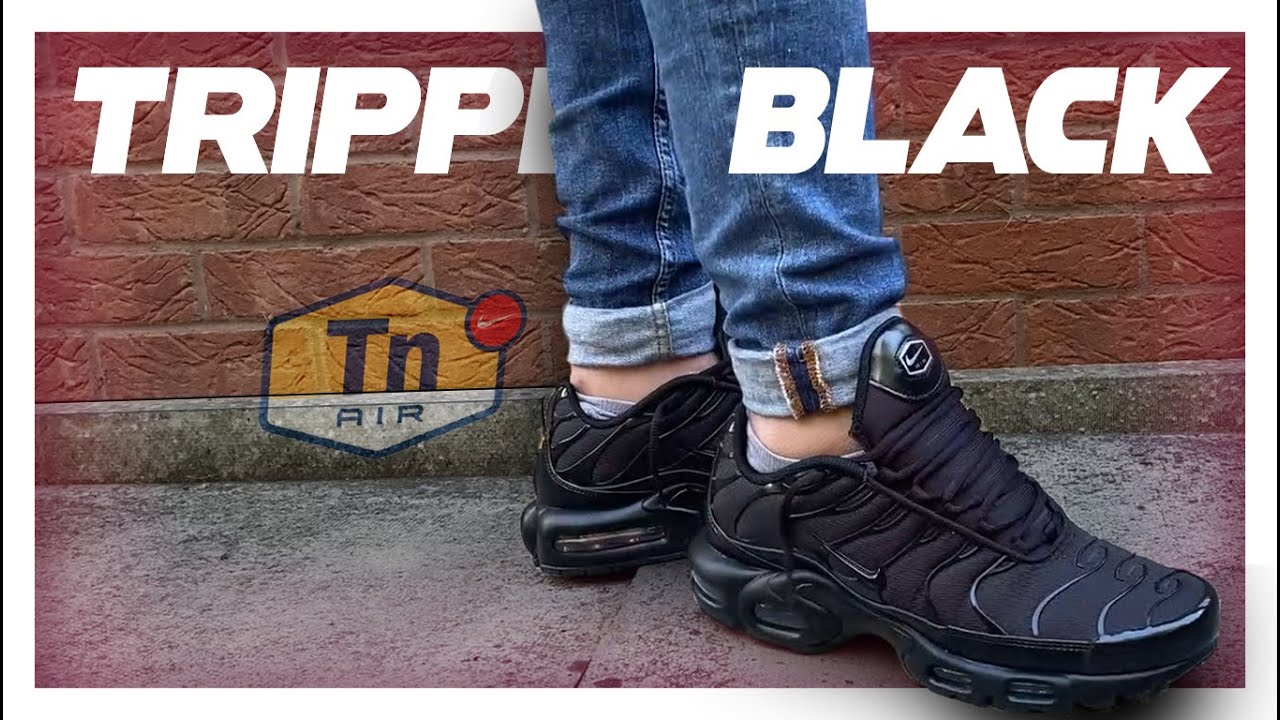 The Triple Black TN's - Nike Air Max Plus TN - Unboxing - Review - On Feet  - YouTube