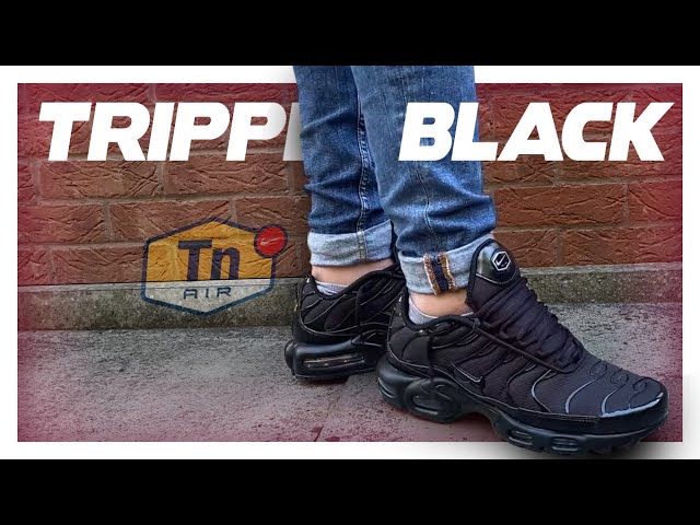 New NIKE Air Max Plus TN classic Men's Athletic Sneakers triple black all  sizes