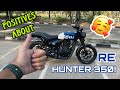 Positives about re hunter 350   royal enfield hunter 350 2023  a guy from chandigarh