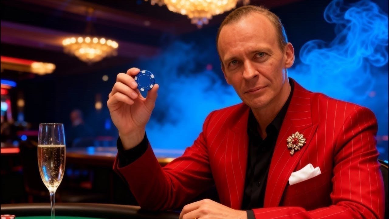 Предновогодний русский  покер из реального казино. деп 2000$ 