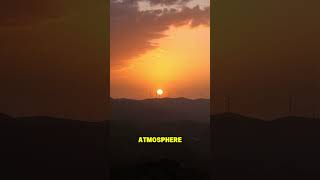 the reason we see the sunset as red and orange in the evening