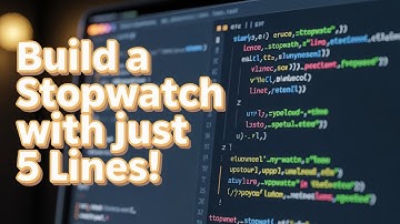 Build a Stopwatch in Python in Just 5 Lines!