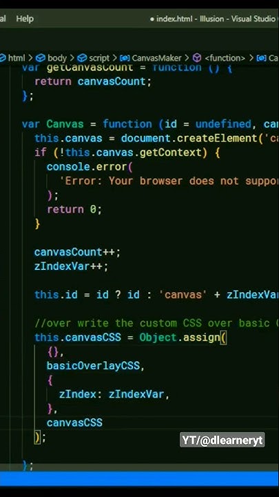Box illusion using HTML, CSS and JavaScript. | dlearneryt | # ...