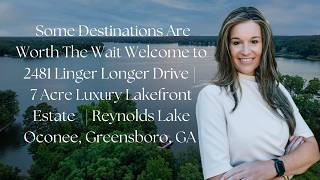 Lake Oconee Lakefront Estate For Sale | 7-Acre Point, 1,000 Ft Shoreline | Reynolds Lake Oconee