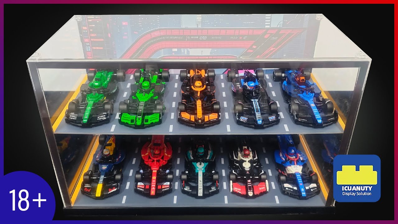 ICUANUTY Display case for LEGO Speed Champions series 2025 Full Collection 