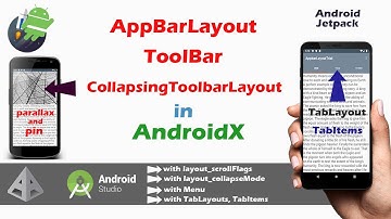 AppBarLayout in Androidx | Toolbar | collapsingtoolbarlayout  android app development tutorials