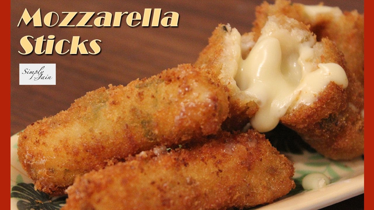 Mozzarella Sticks | How To Make Mozzarella Cheese Sticke | Starters & Snacks | Simply Jain - YouTube