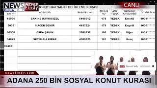 #Canlı - Adana 250 BİN Sosyal Konut Kura Çekilişi