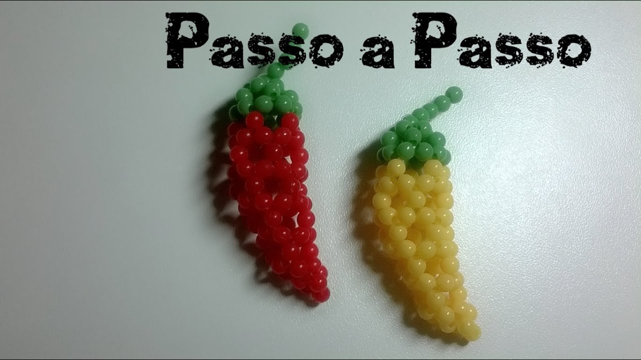Pimenta de miçangas Passo a Passo