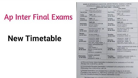 Ap inter Final exam  New dates 2022 |Ap inter Final exams  New time table|Ap inter exams latest news