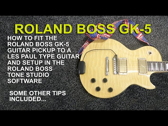Roland Boss GK-5 Easy Installation on an LP Guitar | See how its
