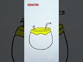 How to draw Coconut Drink / Coconut drawing Tutorial / #shorts #youtubeshorts