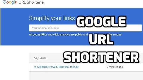Shorten URL Using Google URL Shortener