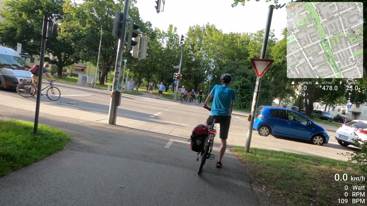 Mit dem Fahrrad vom Olympiapark zum Hasenbergl und Schwabing-West (mit Kommentar) #muenchen