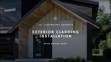 Lightweight Concrete Exterior Cladding Installation With Mortar Joint