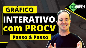 Como fazer Gráfico com PROCV no Excel | Gráfico Dinâmico e Interativo