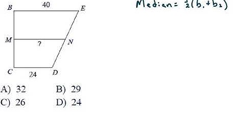 Ms. W. Find the Median of a Trapezoid