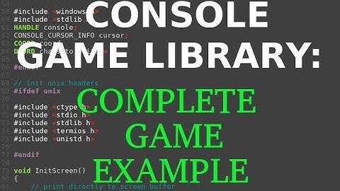 Cross-platform console game library in C: complete example - SOKOBAN game