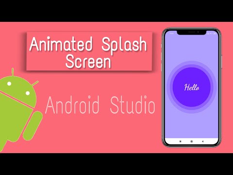 Animated Splash screen | Zoom out to a circle | in #Android #studio #java