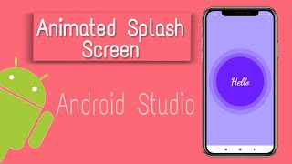 Animated Splash screen | Zoom out to a circle | in #Android #studio #java