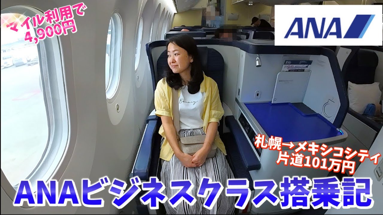 ANAビジネスクラスにマイルで搭乗・快適すぎるANAの13時間フライト