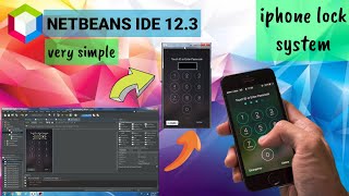 how to create iphone lock system in java netbeans || netbeans 12.3 || IOS lock screen || very simple screenshot 2