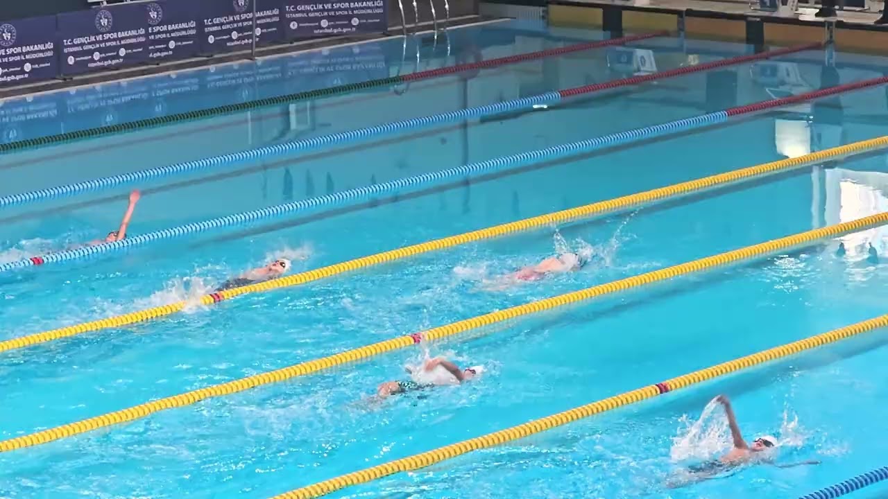 50 Mt Sırt.. Türkiye Yüzme Federasyonu 8 yarışları İstanbul 5. si