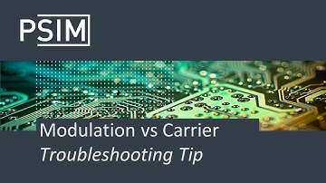 Modulation vs Carrier amplitude I Troubleshooting Tip