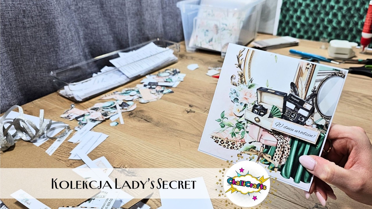 Szybka inspiracja na kartkę dla kobiety | Scrapbooking | @mintaypapers  Lady's Secret