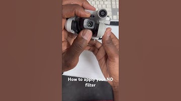 How to apply your nd filter to your DJI Mini 3/4 Pro. #djimini3pro #djimini4pro #dji #drone