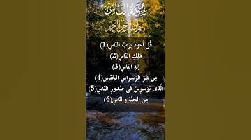 سورة الناس   سورة 114   عدد آياتها 6