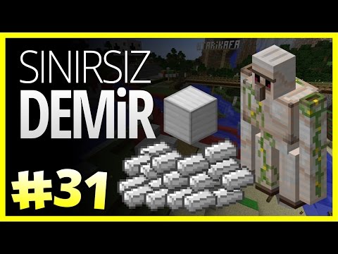 Sınırsız Demir - Minecraft Türkçe Survival - Türkçe Minecraft - Bölüm 31