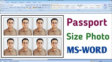 MS Word Me Passport Size Photo Kaise Banaye | How to make passport size photo in Microsoft word?