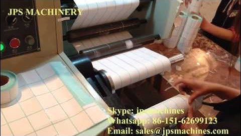 JPS-320C-TR Self-adhesive label rotary die cutting & slitting machine with Turret Rewinder