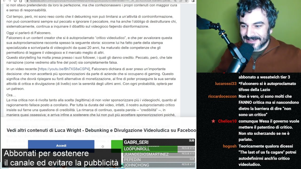 Critica e Sentimento (Luca Wright vs. Falconero)