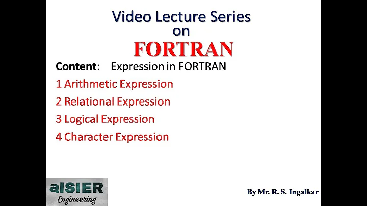 10. Expression in FORTRAN, Arithmetic, relational, Logical, Character.