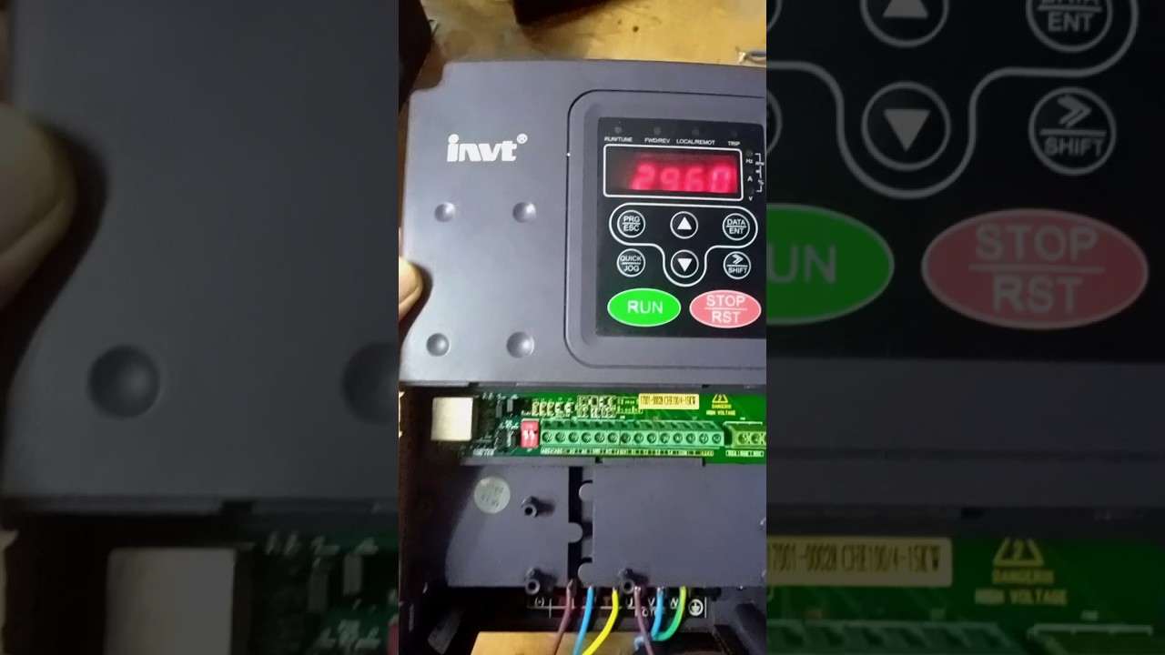 Invt inverter parameter setting. vfd Parameter setting. 