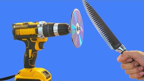 knife sharpener from SD discs in 30 seconds